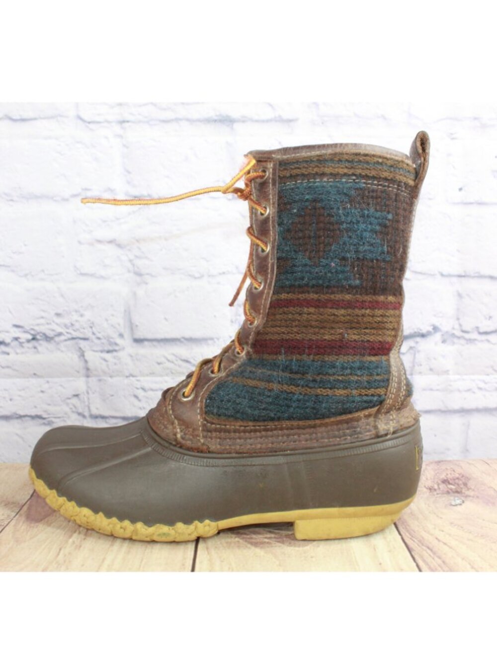 LL Bean Bean Boots 10" Shearling Lined Boots Multicolor Size 8 M